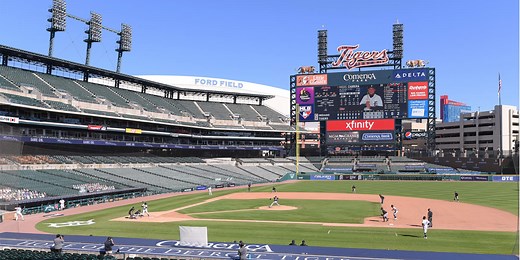 The longest home runs hit at Comerica Park