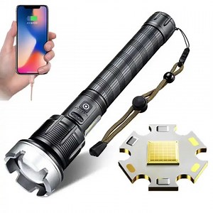 [Hot Item] Xhp90  COB USB Xhp360 Torch Light Rechargeable Tactical Flashlight Wild Camping Development Headlamp