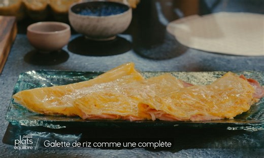 Galette de riz comme une complète