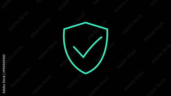 Check mark icon button and yes or approved symbol. Check mark icon. Stock Video