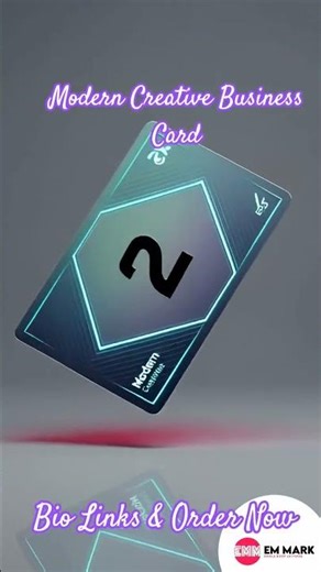 Modern Creative Business Card Design ✨ | Unique Minimal Branding Idea #foryou #gemini #business