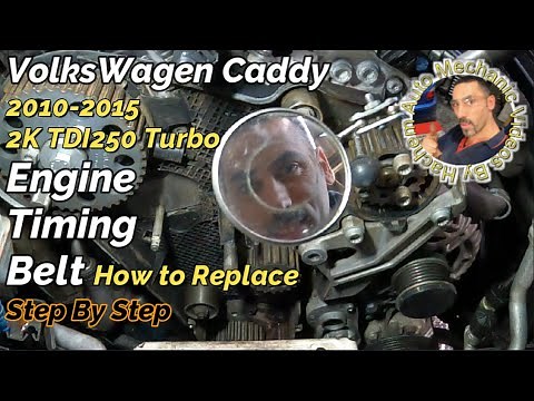 VW Caddy Engine Timing Belt how to replace