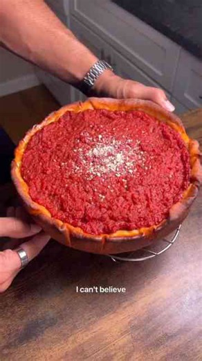 The cheese is under the sauce!