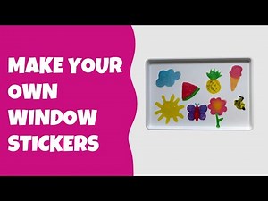 Window stickers - easy crafts for kids #kidscrafts #artforkids #summercraft