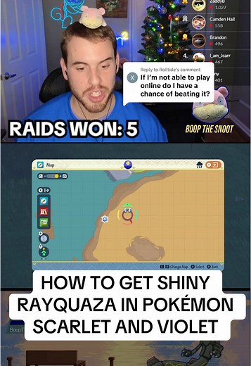 Catching Shiny Rayquaza in Pokémon Scarlet