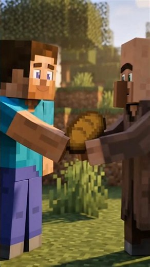 🍞 STEVE GAVE HIS LAST PIECE OF BREAD TO A HUNGRY OLD VILLAGER! ❤️