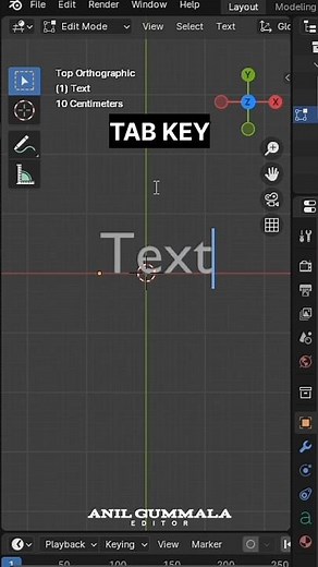 Blender Series part 1 : HOW TO ADD TEXT IN BLENDER
