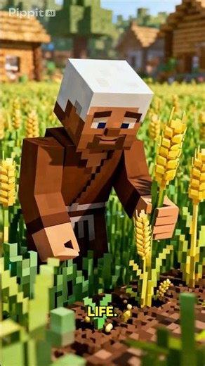 Minecraft Villagers’ Life: Farming & Playing Together