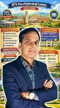 BITS Hyderabad Full Details 🎓Fee STRUCTURE💰 | Placement |BITSAT Admission Process| Campus |Reality 🔥