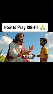 "Jesus Teaches: How to Pray RIGHT! 🙏 Powerful Prayers That Work!" "Jesus teaches us how to pray