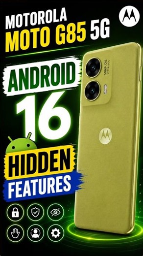 Motorola Moto G85 5G Android 16 Hidden Feature - SIM Lock #motog85 #shorts