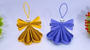 32K views · 3.4K reactions | Handmade Christmas decoration ideas - Upcoming Christmas crafts making tutorial - Merry Christmas Crafts #ChristmasAngel #ChristmasDecor #XmasOrnaments | Entertaining Arts | Facebook