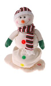 Melting Musical Snowman: Snowman realistically melts, sings, and lights up.