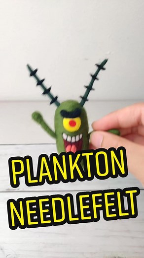 SpongeBob SquarePants Plankton Needlefelt Art