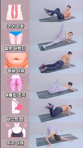 집에서 쉽게 살빼는 전신 운동 모음 #뱃살운동 #전신운동