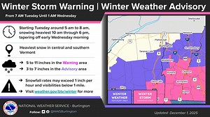 How much snow will Vermont get? New projections say 11 inches possible