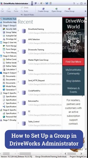 How to manage access in DriveWorks with Groups and Permissions | JOA Designs posted on the topic | LinkedIn