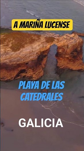 Playa De Las Catedrales | TOP 5 Tesoros Ocultos de Galicia - España #shorts #turismo #travel