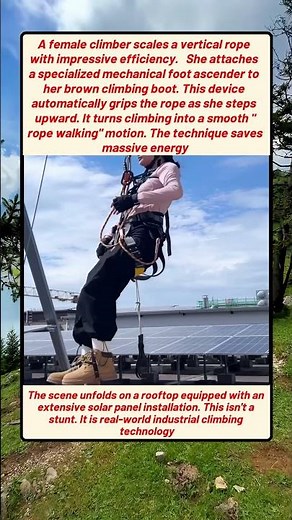 Industrial Climbing Technology And Real World Solar Farm Maintenance
