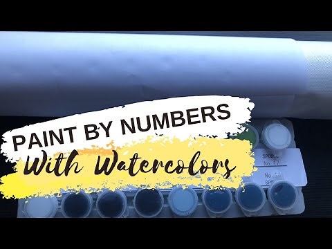 Paint by numbers painting tips - Watercolor paint?