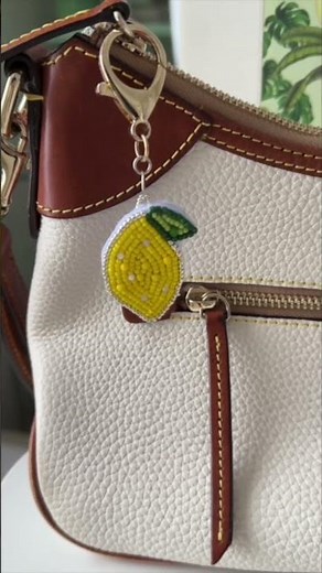 Bead Embroidery 101: Make your own bag charms, key chains or ornaments #diyaccessories #handmade