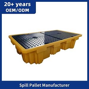 [Hot Item] China Cheap Price 2 /4 Drum Spill Liquid Storage 4 Drum for Oil Spill Pallets