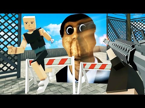 OBUNGA Raids our BASE in this new game... (GoreBox Multiplayer)