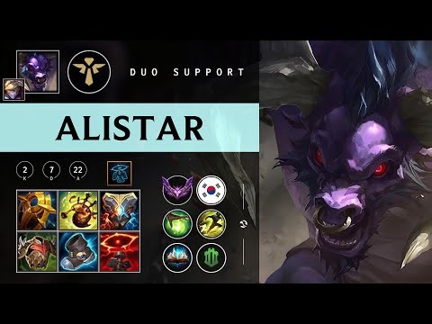 Alistar Support vs Nautilus - KR Master Patch 26.01