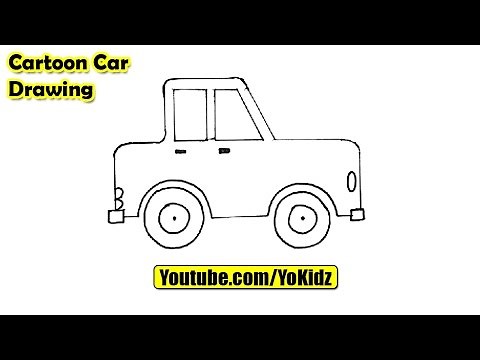 How to draw a CARTOON CAR easy