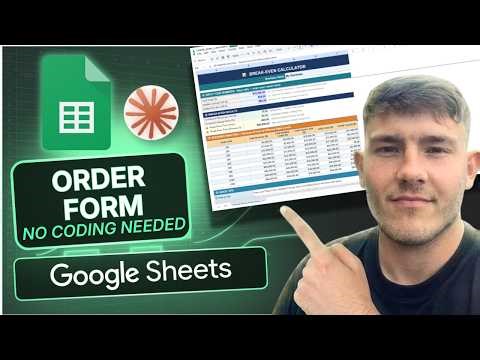 How to Build a Simple Order Form in Google Sheets with Claude AI (No Coding!) (2026)
