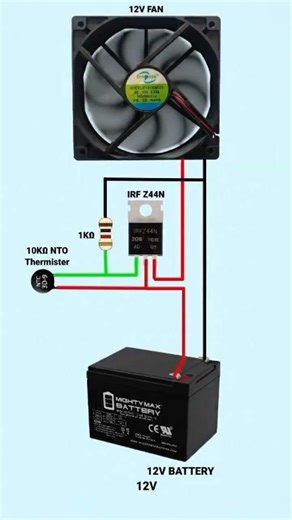 Temperature Controlled Fan Circuit | Automatic Fan Sensor#Temperature Controlled Fan#AutomaticFan#