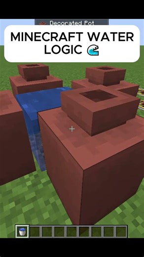 Minecraft water doesn’t always work the way you think… 🌊👀 #minecraft #hytalegame #gaming #shorts