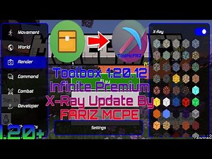 TOOLBOX FOR MCPE 1.20.12 INFINITE PREMIUM X-RAY UPDATE BY FARIZ MCPE