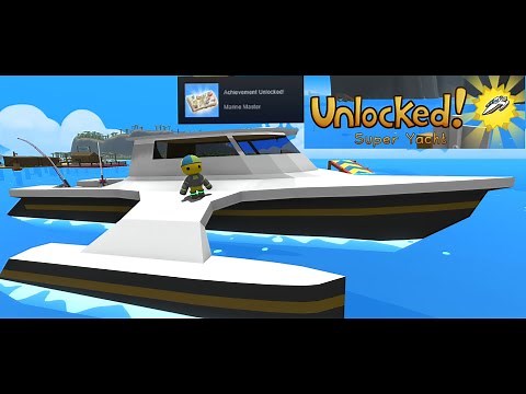 Super Yacht unlocked and Marine Master achievement - Wobbly Life