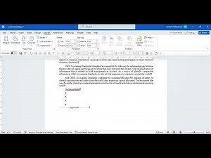 Microsoft Word Formatting: Indents, page break, spacing before and after paragraphs