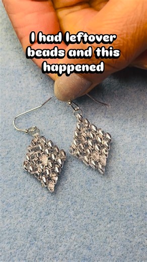 Krishna Veni on Instagram: "Simple beads, easy steps, and a really cute result.#superduobeads #handmade #earrings #reels #jewelry"