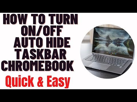 how to turn on/off auto hide taskbar chromebook