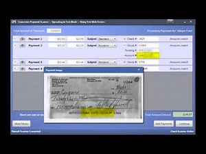 Conservice Check Scanning Training Video with Miscellaneous Payments