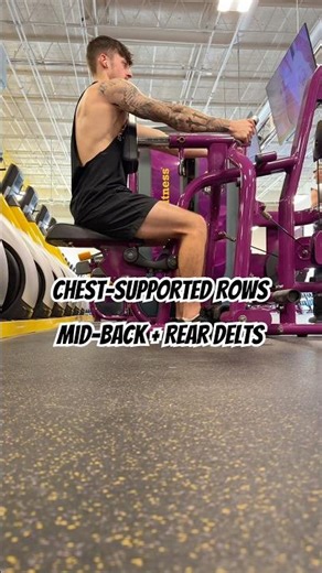 Chest supported rows build mid-back strength without unnecessary lower-back stress.