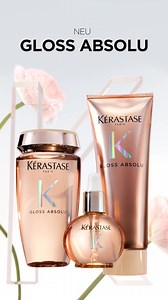 LASS DEIN LEBEN GLÄNZEN Entdecke die neue ultra-glanzgebende Pflegeserie von Kérastase: GLOSS ABSOLU | Kérastase