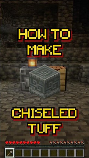 Minecraft: How to make Chiseled Tuff | Recipe 182