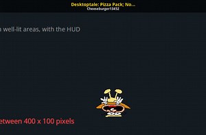 Desktoptale: Pizza Pack; No flashing lights! Mod for GameBanana | GB Mods