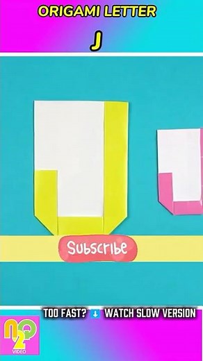 How to Make Origami Letter J ✉️ (Easy Tutorial for Beginners)
