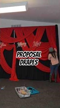 Red and black Drapes #drapes #backdrop #baroquedrapes