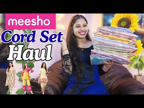 Meesho Cords & Suit Set Haul Under ₹400❤️| Office & College Wear 🤩| Part-2| Try-OnHaul 💛| ethenic