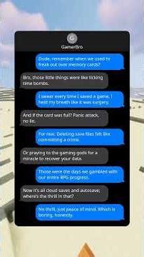 Remember memory cards? That anxiety was real.