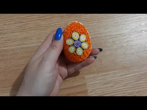 Make Easy Quilling Flower Decoration Easter Egg !! Step-By-Step *Art quilling *PaperArt