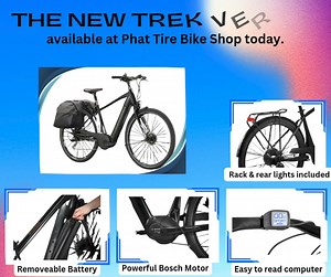 The new Trek Verve +3 is equipped and ready to go! This electric...