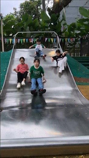 Playground Fun with Kids! Kids Exploring Slides #playground #kidsfun