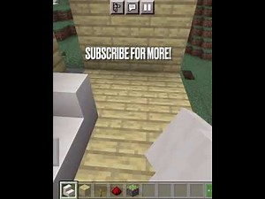 Secret button in Minecraft tutorial life hack #shorts